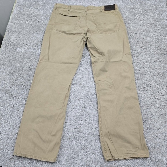 Polo Ralph Lauren Mens Pants 38x30 Brown Chino Straight Twill Classic Fit‎ READ - Picture 6 of 15